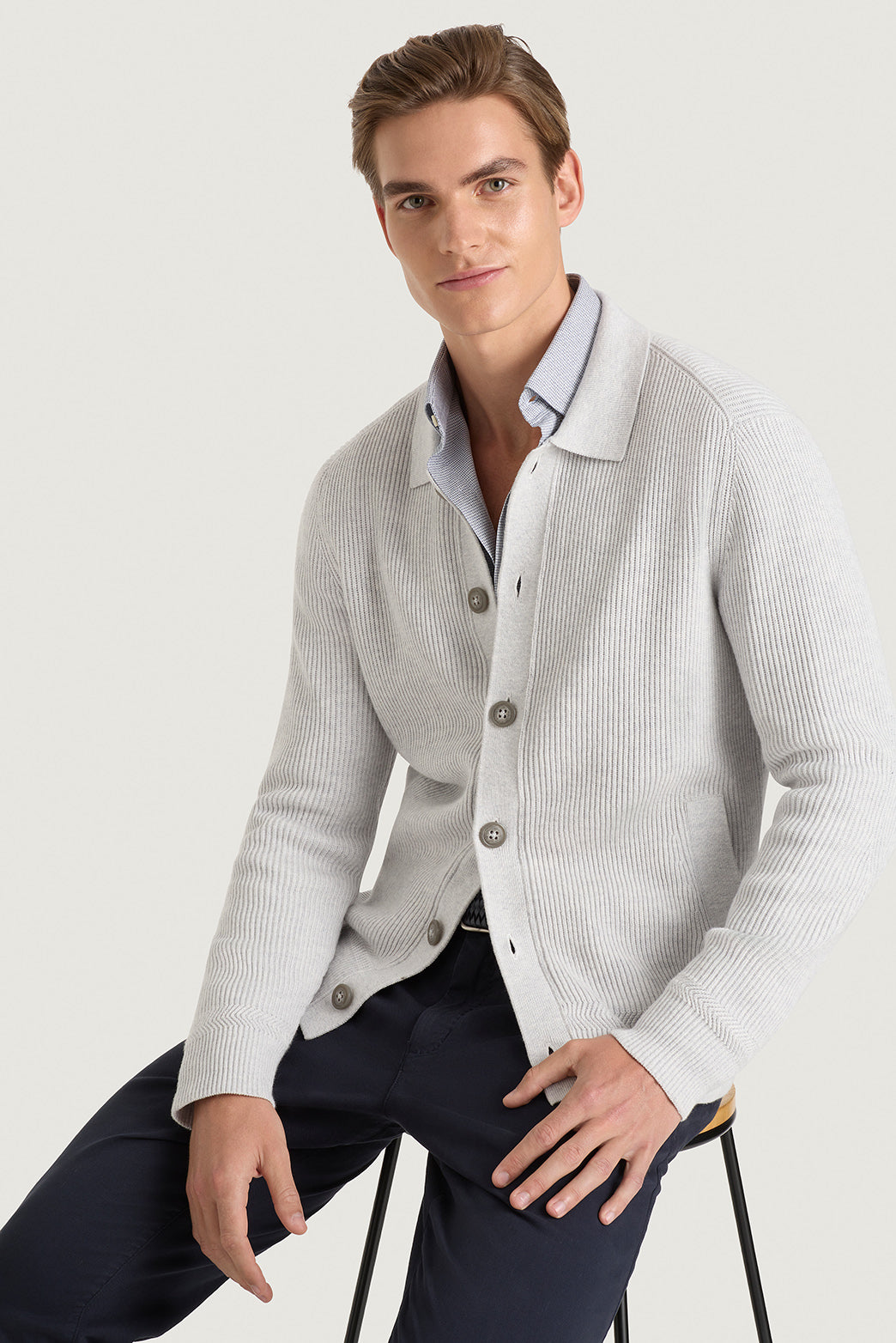 Davis Button Through Knit